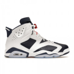 Air Jordan 6 Retro Olympic 2024 Meeste tossud Sinine Valge Varsity-Punane CT8529-164 40.5