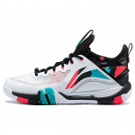 Li Ning Ground Flying 2 Pro Kangas S&uuml;nteetiline Nahk Libisemiskindel Kulumiskindel Hingav Keskk&otilde;rgusega Sulgpallijalatsid Unisex tossud AYAT003-2 39⅔