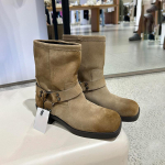Moodsad Vintage Suede Nahast &Uuml;marotsalised Pahkluusaapad Naistele Klassikalised Disainid Kontsaga Chelsea Saapad Lihtsad Mugavad Moodsad Kauboi Saapad 35 beež