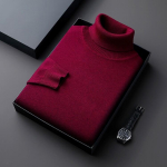 Kampsunid Meeste Pilling Kootud Turtleneck sviiter Slim Fit Pikkade varrukatega Pullover Trend Meeste R&otilde;ivad XL veinipunane v&auml;rv
