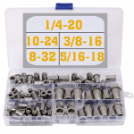 Stainless Steel  Kit #8-32#10-24 1/4 -20 5/16 -18 3/8 -16 Threaded Insert ert Riv One Size h&otilde;be