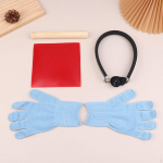 Table Tennis Racket Rubber Cutting tool with Wood Roller, Accessories Ergonomic Gloves
