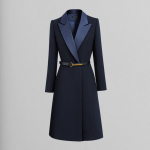 Toluoman Women's Professional Winter Wool Blend Workwear Coat 2XL