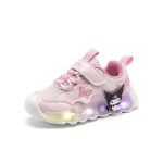 Hello Kitty & Kuromi T&uuml;drukute Valgustusega Tossud - 2025 S&uuml;gise Trend 24 lilla/valge