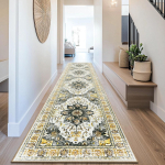 Boheemlaslik jooksumatt Masinpesukindel Libisemisvastane koridorimatt Vintage T&auml;iustatud Kerge Luksus Kodukaunistus Voodi&auml;&auml;rne Matt Tapis 50x160cm(19x63inch)