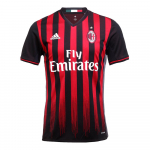 Adidas AC Milan Seeria V-kaelusega triibuline l&uuml;hikeste varrukatega T-s&auml;rk Meeste Topid Must AP7964 M