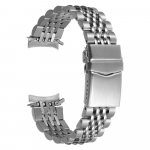 20mm 22mm Seiko luksuslik t&auml;isterasest rihm Jubilee kumerotsaga k&auml;ev&otilde;ru meestele reguleeritava kokkuklapitava pandlaga rihmad 20mm h&otilde;be