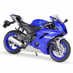 Welly 1/12 Yamaha YZF-R6 Sulamist V&otilde;idus&otilde;idu Mootorratta Mudel Valatud Metallist T&auml;navamootorratta Mudel Simulatsioonikogu Laste M&auml;nguasjad Kingitus sinine