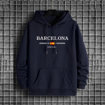 Barcelona Prindi Meeste Kapuutsiga S&auml;rk Linna T&auml;navamood Hip Hop Kapuutsiga Dressipluus S&uuml;gis Talv Meeste Trendikas Vabaaja T&auml;navamood Kapuutsiga S&auml;rk S