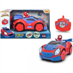 SMOBY - Spidey - Voiture radiocommand&eacute;e - 17cm - Figurine Spidey incluse punane