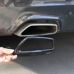 For BMW 5 Series 6 Series GT G30 G38 G32 2018-21 stainless Car Tail Throat Exhaust Pipe Decoration Cover Sticker Car Style B Silver
