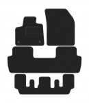 Dywaniki samochodowe welurowe do: Peugeot 5008 II GT line 7 os (2017-2020) anthra