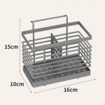 Rippuv k&ouml;&ouml;gis&ouml;&ouml;giriistade hoidik valamu Caddy s&ouml;&ouml;giriistade &auml;ravool roostevabast terasest k&ouml;&ouml;gi lusika ja kahvliga s&ouml;&ouml;gipulga korraldaja hall