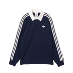 Adidas Originals 3-Triibuline Ragbi Pehme Hingav L&otilde;tv Pikkade Varrukatega Polo S&auml;rk Unisex Topid KE3574 L