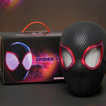 1:1 Miles Moralesi mask liigutatavate silmadega, elektrooniline ripsmetu&scaron;&scaron;, Gwen Spider-Mani kiiver, r&otilde;ngasjuhtimine, Cosplay mask, m&auml;nguasi kingituseks