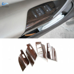 For Buick Regal 2009 2010 2011 2012 2013 2014 2015 2016 Door Window Switch Lifter Control Panel Cover Trim LHD Mahogany style