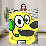Tylers And Snowi M&auml;ngimiskate Telkimiseks Flanellist Viskatav Tekk Elutuppa Soe Pehme Kohandatud Kvaliteediga Voodikate Kingitus 30x40in