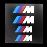 4tk Sportauto Pidurisadula Kleebis Auto Kleebis BMW M M6 M5 M4 M3 M2 M1 X5M X6M X1 X2 X3 X4 X5 X6 Performance Power jaoks valge