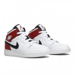 Air Jordan 1 Mid GS Chicago Retro Tossud Valge ja Punane 554725-116 EU 36 valge/punane