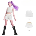 Uus Warrior K Pop Maskeering Rumi Kost&uuml;&uuml;m Zoey Cosplay Mira R&otilde;ivad Must 3D Tr&uuml;kk T&uuml;drukute Grupp Naiste Halloweeni Kost&uuml;&uuml;mid Komplektid 110