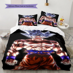 Son Goku mustriga voodipesu, Tekikomplekt Tekikate Padjap&uuml;&uuml;r Kodu S&uuml;nnip&auml;evakingitus (1 * tekikott + 2 * padjap&uuml;&uuml;ri, ilma s&uuml;damikuta) 135x200cm