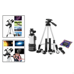 for Children Astronomy Beginners, HD Astronomical Astronomy, 70mm Starter with Storage Bag, Type E gray
