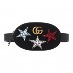 Gucci Marmont Kuldne Logo Teemantt&auml;ht Kaunistatud Unikaalne Tepitud Sametist V&ouml;&ouml;kotid Naiste v&ouml;&ouml;kotid Must 476434-9QIGT-1093 Box(Basic Set+Box)