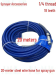 Terasest Traat K&otilde;rgsurve Pihustusp&uuml;stoli Voolik, 20 M, Artikkel Nr. 04614 100 Steel Wire Hoses blue
