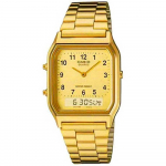 Casio vabaaja kvartslaevade meeste E-Data-Bank analoog-digitaalkell, rahvusvaheliselt, AQ-230GA-9B