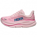 HOKA ONE ONE Bondi 9 Abrasion Resistant Breathable Reflective Running Shoes Women's Pink Blue 1162012-RSTP 36