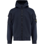 Stone Island &uuml;hev&auml;rviline kapuutsiga logoga lukuga jope Meeste jakid Sinine K2S156100009S0A20-V0020 M