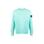 Stone Island Ss21 Mikrologo &Uuml;mmarguse kaelusega dressipluus Meeste dressipluus Sinine 741563051-V0044 L