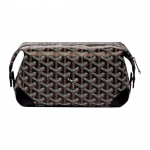 Goyard Monogrammiga T&otilde;mblukuga L&otilde;uendi ja Vasikanaha Reisi Tualett-kott Unisex tualett-kott Must BOEING025TY-01CL01P Basic Set (Bag+Dust Bag)