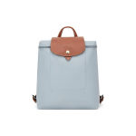Longchamp Le Pliage Snap-kinnitusega t&otilde;mblukuga suletav taaskasutatud pol&uuml;amiidist l&otilde;uendiga seljakott Naiste seljakott Sinine Pruun 1699089P80 Basic Set (Bag)