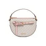 Michael Kors MK Emilia Monogram S&uuml;da Nahast &Otilde;la Crossbody Kott Naiste kotid Roosa Vanill-Valge 35S1GU5C6B-640 Basic Set (Bag+Dust Bag)