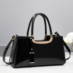 Uus Mood L&auml;ikiv Lakknahast Punane Naiste Kott Pulma Pruudi &Otilde;la Crossbody K&auml;ekott &Otilde;htukott must