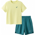 ASICS Laste 2026 Suvine Kiiresti Kuivav Spordis&auml;rk ja L&uuml;hikeste P&uuml;kste Komplekt 140