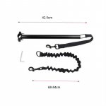 Vastupidav terastoru ja nailonist jalgratta koerarihm Elastne ja p&otilde;rutuskindel Must