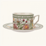 Prantsuse vintage p&auml;rastl&otilde;unatee tassid kodukasutuseks Kerge luksuslik lilleline keraamiline kohvikruus ja alustass kinkekarbis S&otilde;bra s&uuml;nnip&auml;evakink