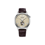 Citizen Classic Mehaaniline mehhanism Roostevabast terasest korpus Moodne &auml;ri Nahast rihm Veekindel kell Unisex Kellad Pruun NH9130-17A Regular Watch Box,Coffee