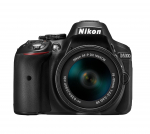 Nikon D5300 digitaalne peegelkaamera VR-objektiiviga, must [Uuendatud] AF-P 18-55 komplekt, (D5300LKP18-55) must