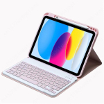 Klaviatuurikate iPadile 10.2 7 8 9. 10. p&otilde;lv Funda Pro 11 Air 4 5 3 2 10.9 9.7 10.2 10.5 Vene Hispaania Klaviatuurikatted For iPad 5 6 roosa