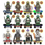 12-osaline Teenage Mutant Ninja Turtles minifiguuri ehitusplokk, laste kingitus