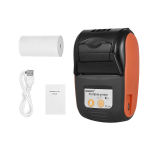PT-210 58MM Kaasaskantav termoprinter Bluetooth Mini termoprinter Androidile iOS-ile kaasaskantav printer iPhone'ile black