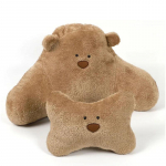 Pl&uuml;&uuml;skangas Autopeatugi Nimmetugi Nimmepadi Koomiks Karu Seljatugi Nimmepadi Auto Mugav Kaelapadi Auto Tarvik kollane