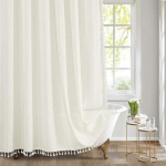 Jacquard linane tuttidega du&scaron;ikardin Nordic veekindlad paksud vannikardinad vannivanni vannikonksudega vannikate W90xH180cm