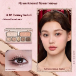 Flowerknows Strawberry Cupid Kollektsioon N&auml;otooni Palett P&otilde;sepuna Silmav&auml;rv Highlighter Flower Know N&auml;o P&auml;evituspigmendi Palett antiikne messing v&auml;rv