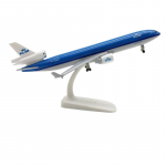 1/300 M&otilde;&otilde;tkava 20CM KLM MD-11 Lennukimudel Lennuk McDonnell Douglas Metall Lennukid Ratastega Telikuga Kogutav Kingitus sinine