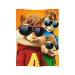 A-ALVIN ja Chipmunksid The Squeakquel S Tekid Villane Visketekk Voodi Diivan Kaasaskantav Kerge Voodikatted, 150x200cm