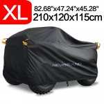 Neljarattalise ATV kate Universaalne 190T Veekindel Mootorratta S&otilde;iduki Rolleri Kardi Mootorratturite Katted M L XL XXL XXXL Must H&otilde;bedane Black Logo-XL